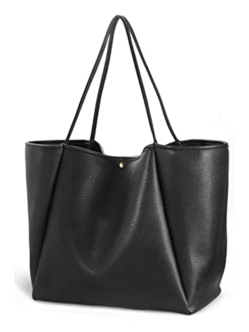 Oversize Vegan Leather Tote Women Weekender Bag Shopper Handbag Travel Purse